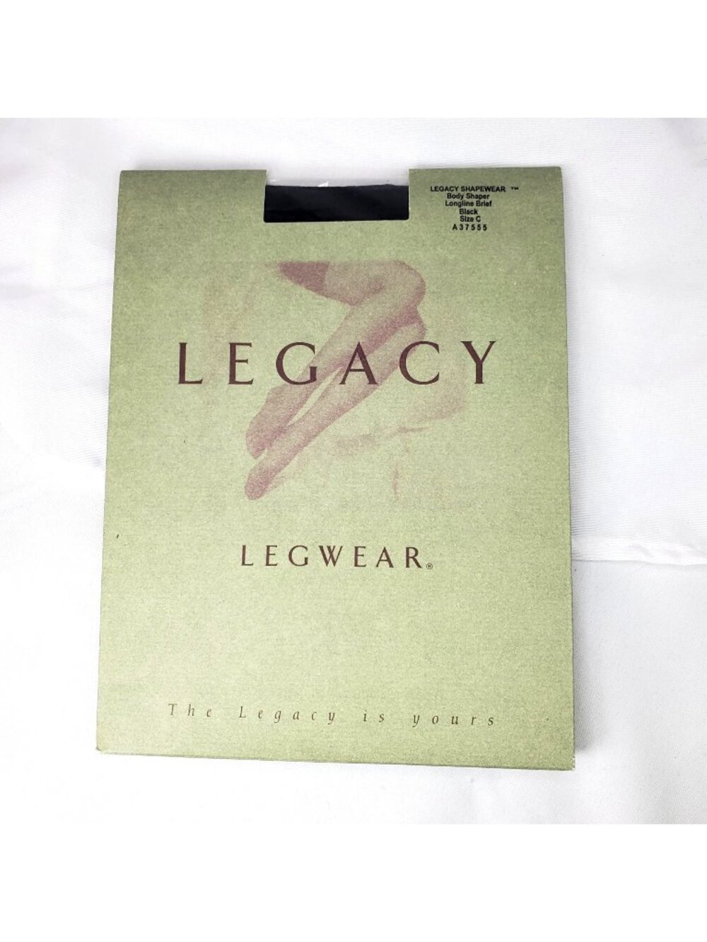 Legacy Shapewear Body Shaper Longline Brief Legwear Black Size C A37555 QVC